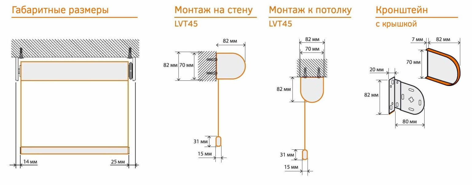 Габаритная схема LVT