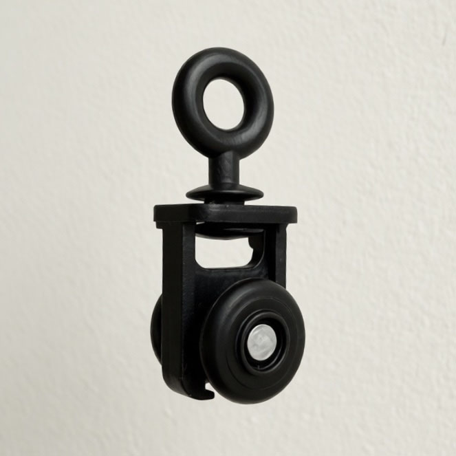 Бегунок ЧЁРНЫЙ электрокарниза для профиля G